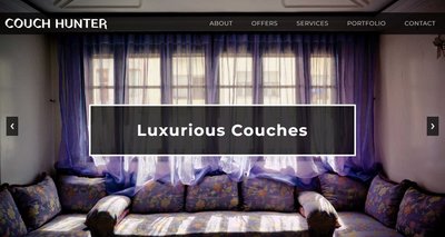 Couch Hunter a Interior 響應式網頁模板、HTML5+CSS3、網頁設計  #17225