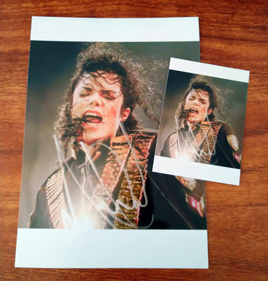 Michael Jackson邁克爾杰克遜 親筆簽名照片復刻版06