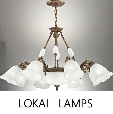 [Licia]古典大吊燈/樓中樓用吊燈款/設計師的燈/LED用燈/附分段開關