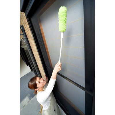 日本 Seiei 網戶掃除 窗戶、紗窗除塵 清潔刷 紗窗的雞毛撢子 長柄