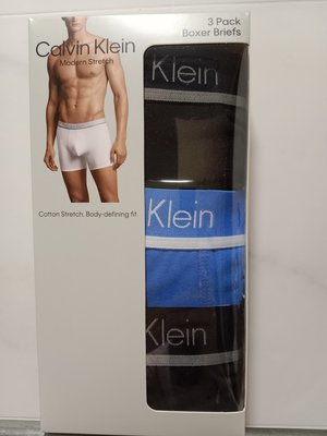 好市多 Calvin Klein CK 凱文克萊 男彈性內褲/平口褲/四角褲(3件組)美國尺寸 COSTCO代購