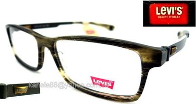 #嚴選眼鏡#= Levi's (LEVIS) = 細版 大理石灰雷朋款膠框 琥珀 金屬鏡腳 公司貨 LS06208 3