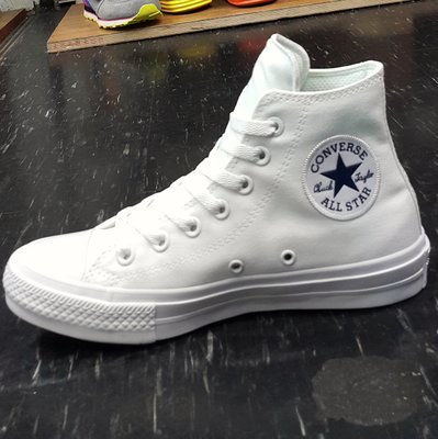 Converse Chuck Taylor All Star II 2代 高筒 白色 帆布 鞋墊 150148C