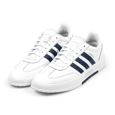 現貨 iShoes正品 Adidas Gradas 男鞋 白 藍 皮革 百搭 愛迪達 基本款 白鞋 休閒鞋 FZ1054