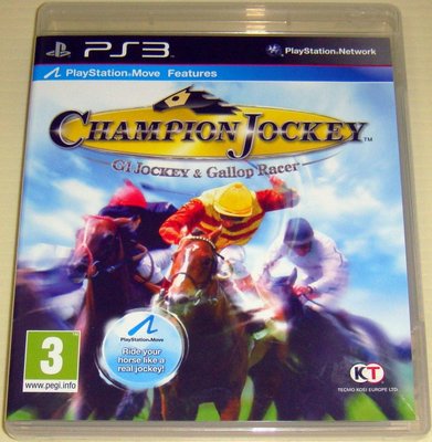 PS3 冠軍騎師 CHAMPION JOCKEY 英文版 支援MOVE 沒MOVE可玩