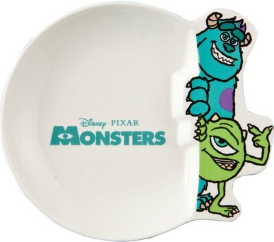 迪士尼Disney《現貨》怪獸電力公司 毛怪麥克 造型瓷器咖哩盤 盤子 碟子~日本正品~心心小舖