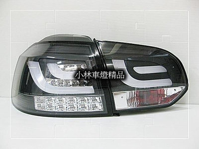 全新外銷件GOLF 6 GTI TDI 類 F10 光柱 LED 尾燈 後燈 紅白黑框熏