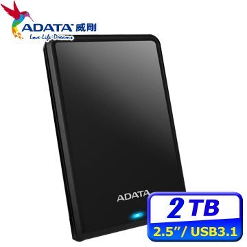 ADATA 威剛 HV620S 2TB USB3.0 USB3.1 2.5吋 行動硬碟 2T 外接硬碟