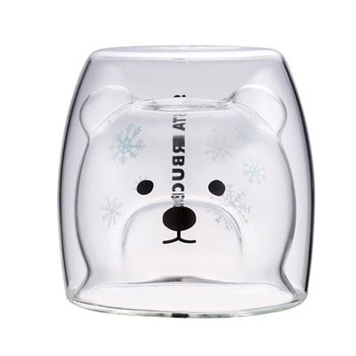 星巴克 冬季北極熊雙層玻璃杯 starbucks 2019/11/6上市
