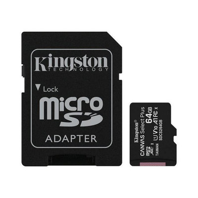 新風尚潮流 【SDCS2/64GB】 金士頓 64G Micro-SDXC A1 手機用 記憶卡 讀100MB/s