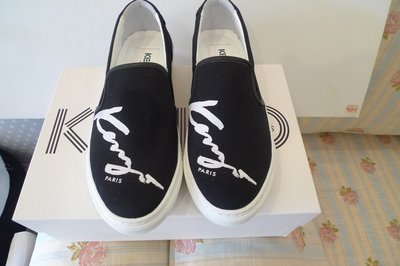 全新 KENZO 新款 signature slip-on sneakers帆布鞋/休閒鞋 38號 現貨