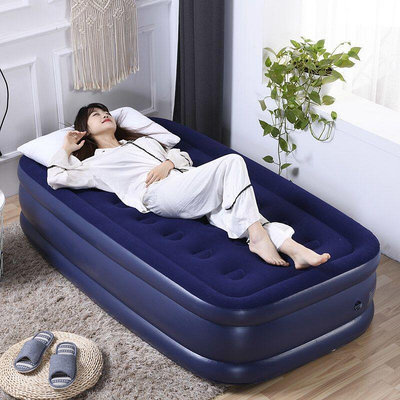 【有貨】充氣床高檔雙層-加厚氣墊-單人氣墊床 戶外摺疊氣床 家用雙人懶人床充氣床墊 市