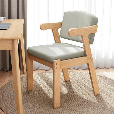快速出貨 家用實木椅子現代簡約休閑餐椅簡易曲木北歐書桌椅電腦靠背扶何之