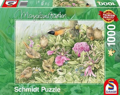 Schmidt鳥類花卉拼圖1000片德國進口成人 玩具成年潮玩YP670特價