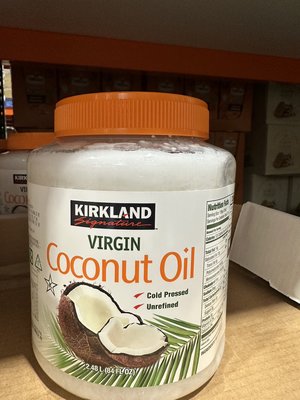 COSTCO好市多代購Kirkland Signature 科克蘭 冷壓初榨椰子油 2.48公升
