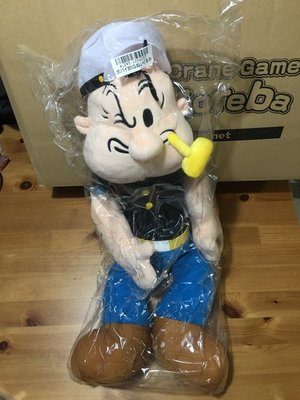 【日本 正版 景品】日版 大力水手 卜派 Popeye 60cm 絨毛 娃娃 玩偶 普派 奧莉薇 布魯托