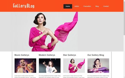 The Free Gallery-Blog 響應式網頁模板、HTML5+CSS3、網頁特效  #11102A
