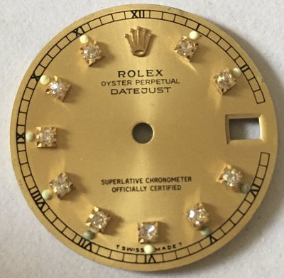 勞力士 Rolex 原廠真品 68273 68278系列鑲10真鑽面盤