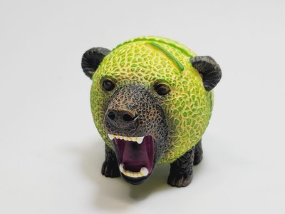 北海道限定-夕張熊-哈密瓜熊造型磁鐵【Rainbow Dog雜貨舖】