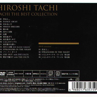 K - Hiroshi Tachi 舘ひろしThe Best Collection - 日版CD+DVD - NEW