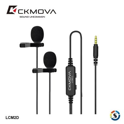 CKMOVA LCM2D ( 3.5mm接頭) 全向電容式雙頭領夾式麥克風 適用相機/錄音機/PC/平板/手機 公司貨