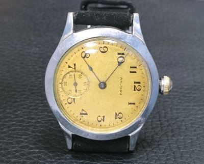 少見 1919年 WALTHAM 華爾頓 15石 燒青字 古董錶