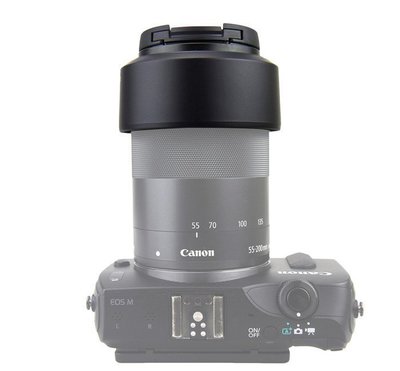『BOSS』Canon LH-54B 相容原廠 遮光罩ET-54B 太陽罩 EOS M M2 EF-M 55-200mm