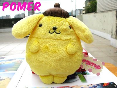 ☆POMER☆日本 SANRIO 正品已絕版 Pom Pom Purin 布丁狗 毛茸茸娃娃玩偶 化妝包 收納包 可吊飾