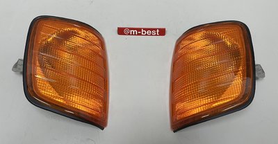 BENZ W124 1986-1992 方向燈 角燈 黃色 (左邊+右邊兩件) (台製外銷件) 1248260443