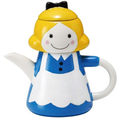 sunart童話系列壺杯組 (艾莉絲)，一壺一杯獨享組，日本原裝進口，經典童話人物主題茶具! 不是迪士尼 愛麗絲