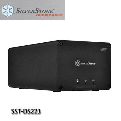 【MR3C】含稅 SilverStone SST-DS223 DS223 2Bay 2.5吋 USB 3.1 硬碟外接盒