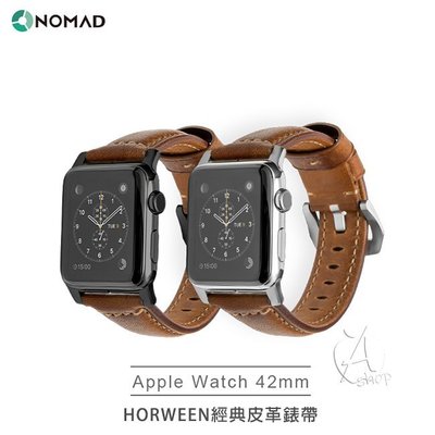 下單請先詢問貨況【A Shop】NOMAD x HORWEEN皮革 Apple Watch 經典 皮革錶帶 42mm