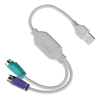 【易控王】USB 轉 PS2 / USB轉PS2鍵盤滑鼠 / USB轉PS/2母(40-704-01)
