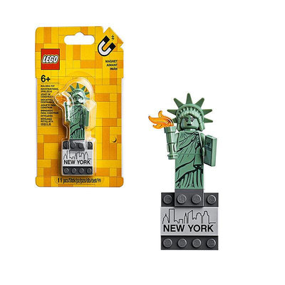眾誠優品【上新】LEGO 樂高 自由女神 紐約 限定 冰箱貼 854031 可拆卸 LG700