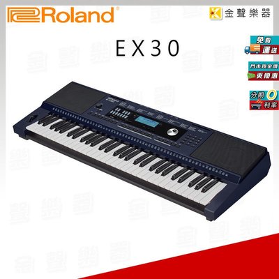 【金聲樂器】Roland E-X30 61鍵 電子琴 ex30