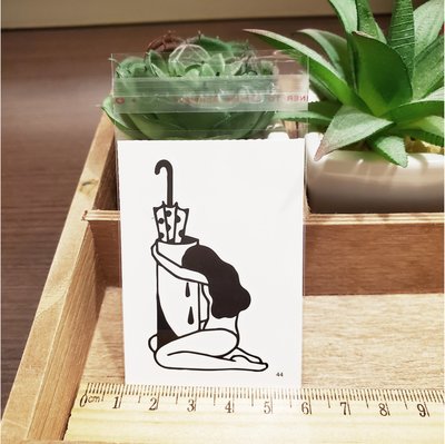 【萌古屋】百態人生44單圖 - 男女防水紋身貼紙刺青貼紙 K43