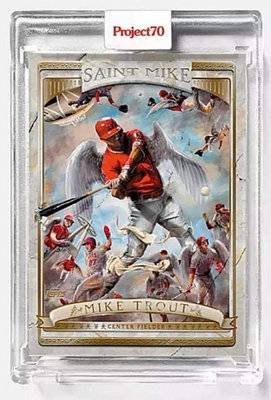 Artist Proof Topps Project 70 Mike Trout Saint Mike #502 The Shoe Surgeon