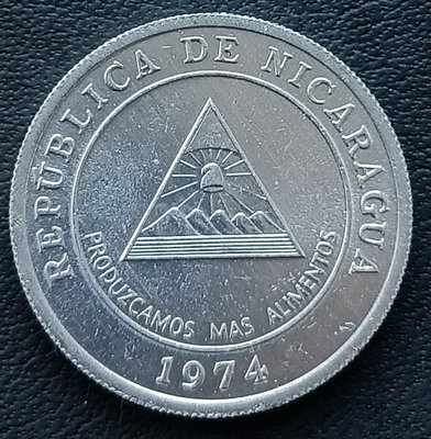 尼加拉瓜   1974年      5分    鋁幣    2464 品相好