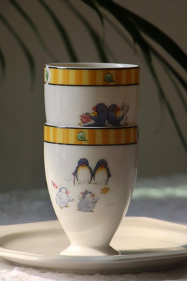 兩只價｜NARUMI 鳴海 企鵝手握杯 茶杯 水杯 高腳杯
