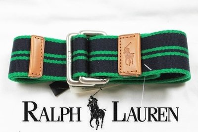 POLO Ralph Lauren 皮帶 布面 休閒 藍色 綠色 帆布 駝色 真皮 S 30 【以靡專櫃正品現貨】