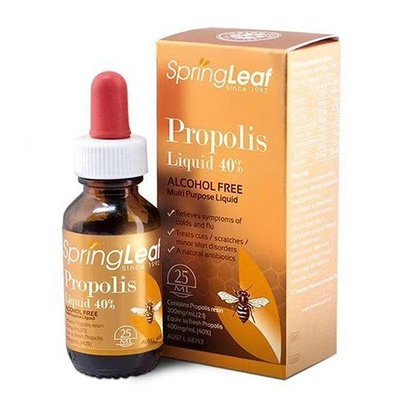 【元氣少女代購店】 現貨 買二免運 澳洲 Spring Leaf Propolis Liquid 40% 蜂膠滴劑(無酒精)