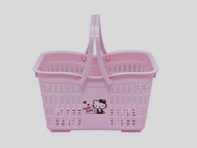 (財寶庫)正版 Hello Kitty置物籃 收納籃 衣物籃-愛心款【KT-0273】超可愛實用特價直購物超所值
