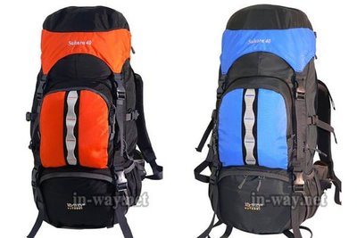 挪威品牌 INWAY 輕便型 自助旅行背包 健行背包 登山背包(40L)登山包 SAHARA40 品質保固2年原廠免費維