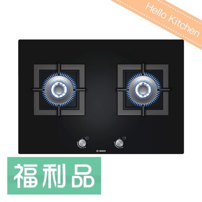 福利品優惠/原廠保固【BOSCH】6系列75公分玻璃檯面瓦斯爐PPU816B1TT