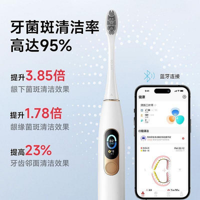 百佳百貨商店Oclean歐可林數字電動牙刷XIdol顯示屏可視聲波成人防水家用電動牙刷 牙刷