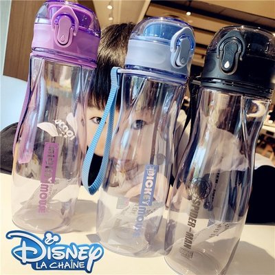 【熱賣精選】 正品迪士尼水杯便攜韓國清新可愛杯子大容量塑料杯小學生防摔水杯