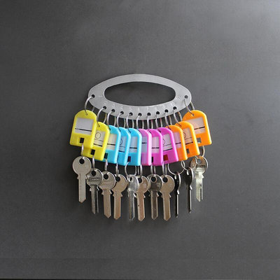 小型10位鑰匙盤可標記鑰匙圈環倉庫辦公出租房整理收納鑰匙管理盤鑰匙圈