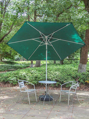 熱賣*3米直傘戶外遮陽傘庭院太陽傘防雨咖啡吧室外花園露台手搖戶外傘-好鄰居#特價