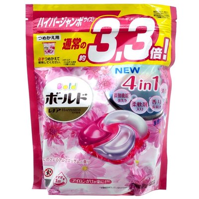 日本 P&amp;G ARIEL （粉-花香）4D抗菌除臭洗衣球39入，下單前請先詢問貨量