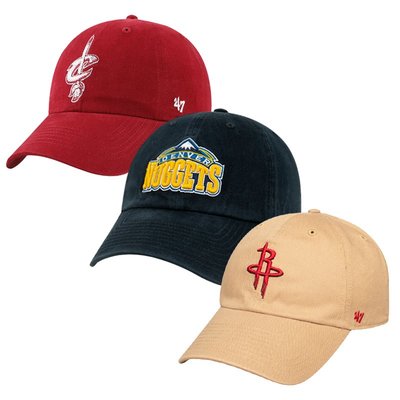【現貨免運】47brand紅色帽子男女NBA軟頂棒球帽克利夫蘭騎士隊彎檐帽籃球帽子